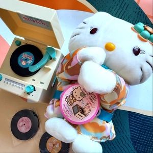 Sanrio 2000 vtg rare Hello Kitty doll plush music box toy decoration